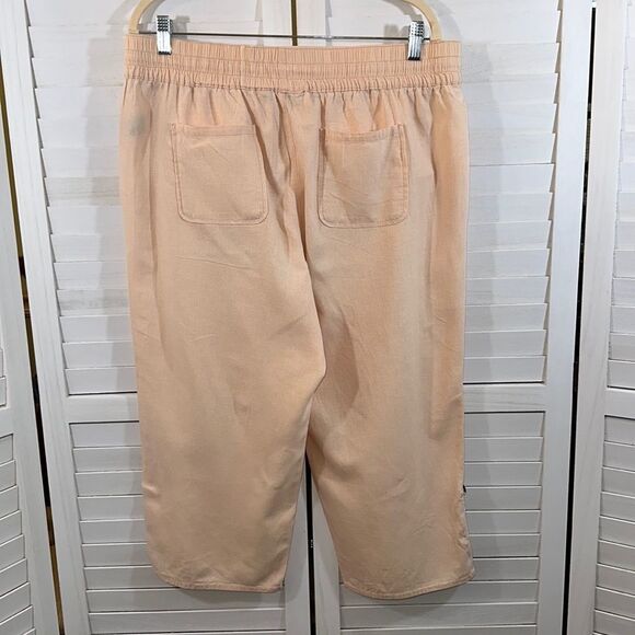 Linen Blend Pants Size 14 intro. Love The Fit Peach Color - Picture 8 of 12